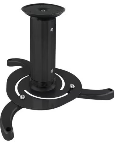 TOOQ Soporte de Techo para Proyector PJ1010TN-B- Inclinable- Giratorio- hasta 10kg