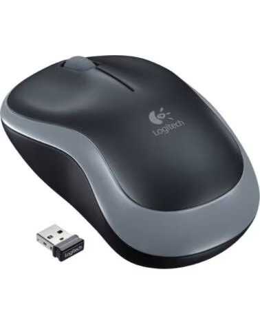 LOGITECH Mouse raton m185 optico wireless inalambrico gris 2 4ghz