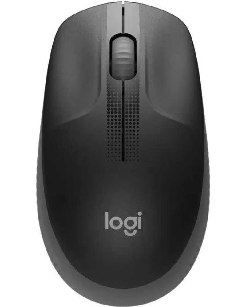 LOGITECH Mouse raton m190 full size optico wireless inalambrico gris marengo