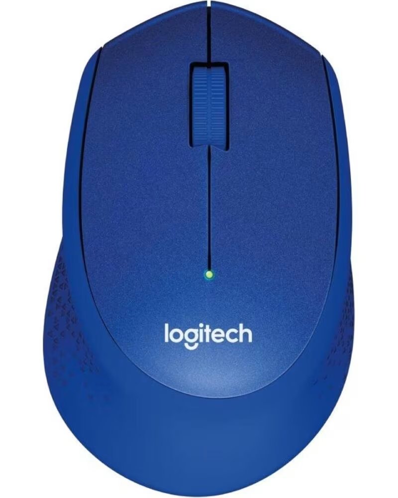 LOGITECH Mouse raton m330 optico wireless inalambrico silent plus azul