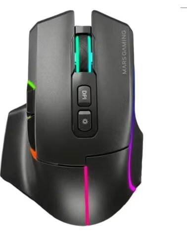 mars gaming Raton Inalambrico MMW-VECTOR- Bateria Recargable- Hasta 12000 DPI