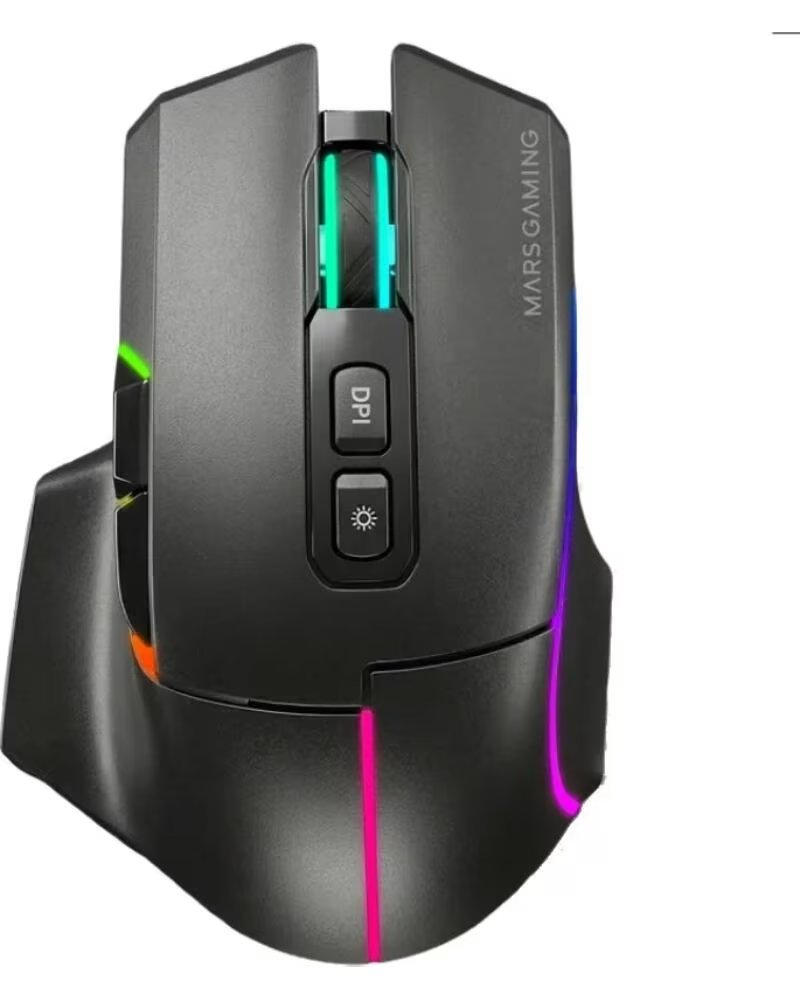mars gaming Raton Inalambrico MMW-VECTOR- Bateria Recargable- Hasta 12000 DPI