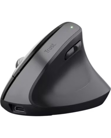 TRUST Raton Vertical Inalambrico Bayo- Bateria Recargable- Hasta 2400 DPI