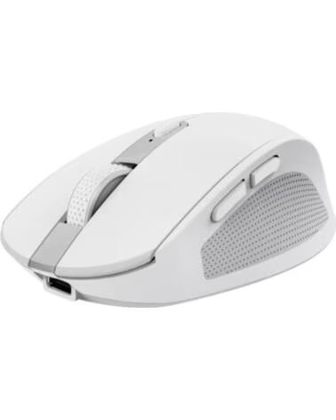 TRUST Raton Inalambrico Ozaa Compact Wireless- Bateria recargable- Hasta 3200 DPI- Blanco