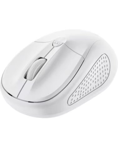 TRUST Raton Mini Inalambrico Primo- Hasta 1600 DPI- Blanco mate
