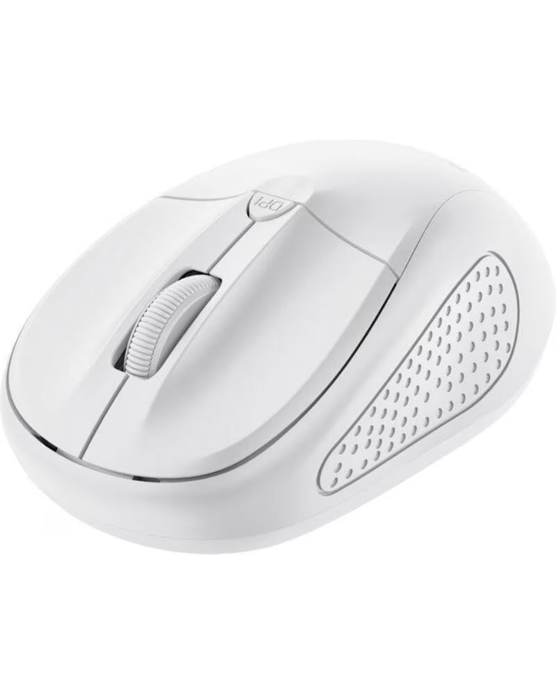 TRUST Raton Mini Inalambrico Primo- Hasta 1600 DPI- Blanco mate
