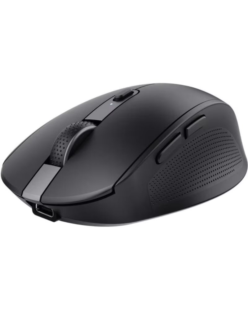 TRUST Raton Inalambrico Ozaa Compact Wireless- Bateria recargable- Hasta 3200 DPI- Negro