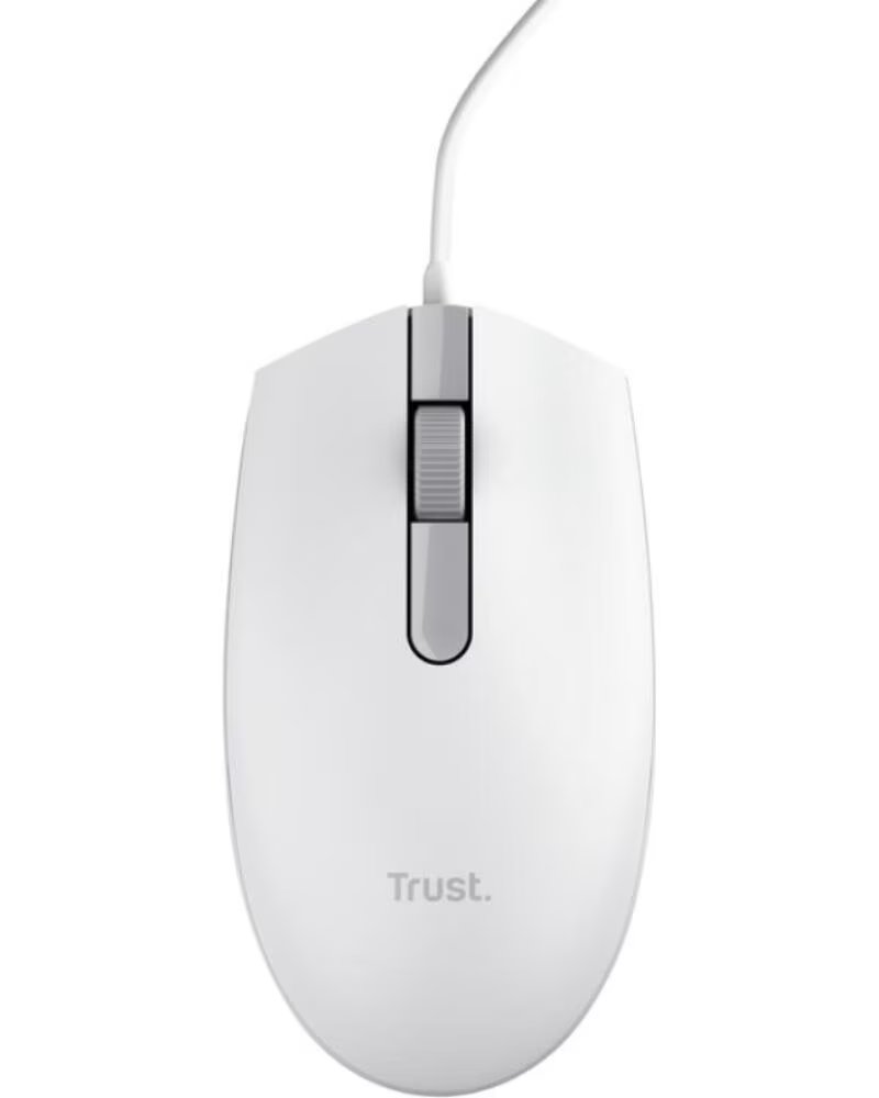 TRUST Raton TM-101- 1200 DPI- Blanco