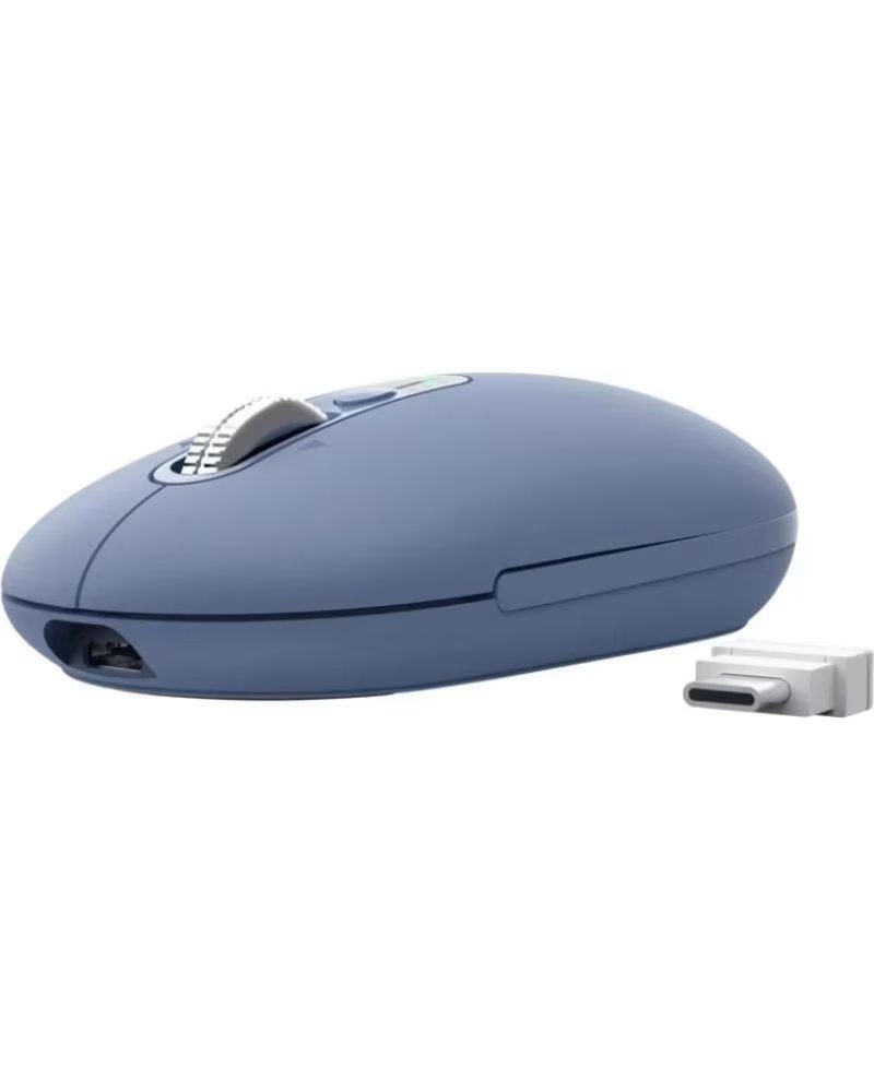TRUST Raton Inalambrico Seron 26020- Bateria recargable- Hasta 3200 DPI- Azul