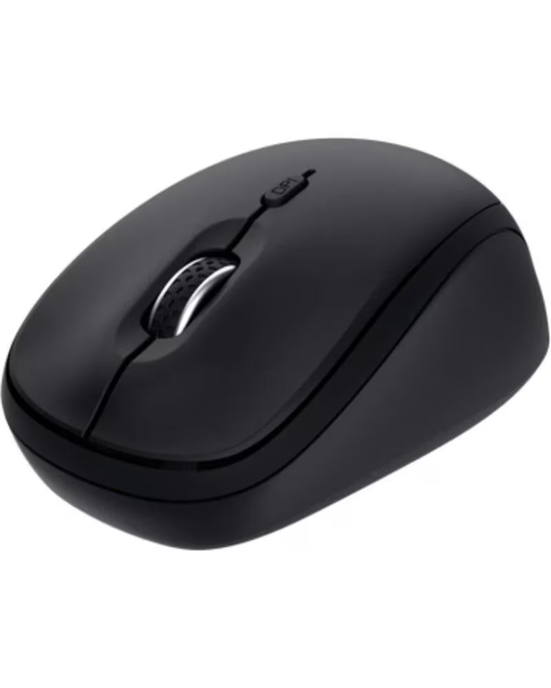 TRUST Raton Mini Inalambrico Yvi Multidispositivo- Hasta 1600 DPI- Negro