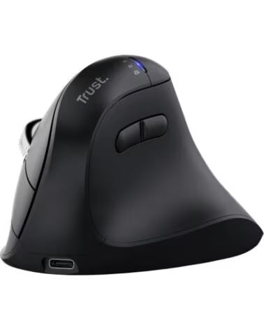 TRUST Raton Vertical Inalambrico Vyran 26107- Bateria recargable- Hasta 3200 DPI