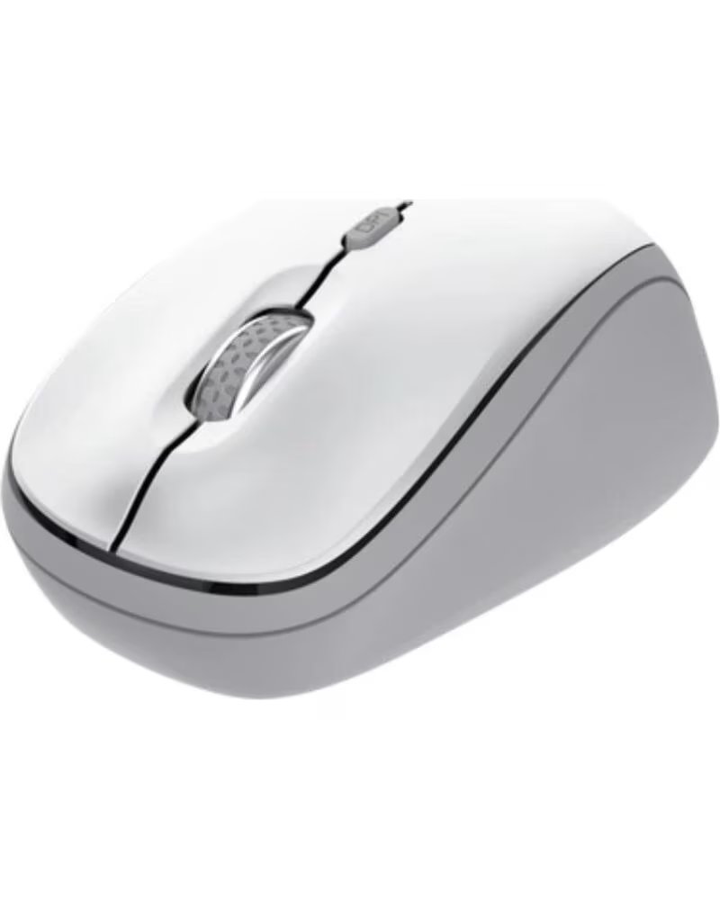 TRUST Raton Mini Inalambrico Yvi Multidispositivo- Hasta 1600 DPI- Blanco