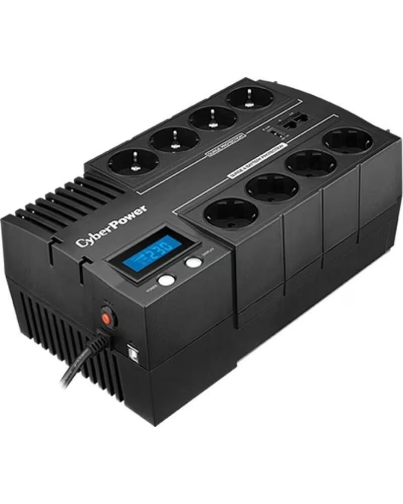 CYBERPOWER SAI Linea Interactiva BR1200ELCD- 1200VA-720W- 8 Salidas- Formato Bloque