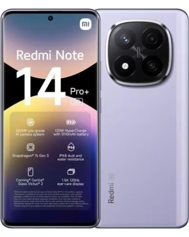 XIAOMI Smartphone Redmi Note 14 Pro 12GB- 256GB- 6 67- 5G- Purpura