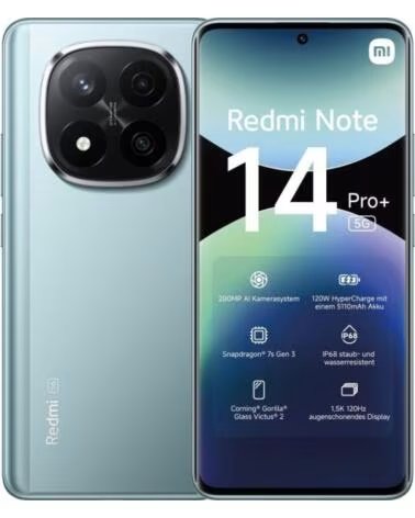 XIAOMI Smartphone Redmi Note 14 Pro 12GB- 512GB- 6 67- 5G- Azul