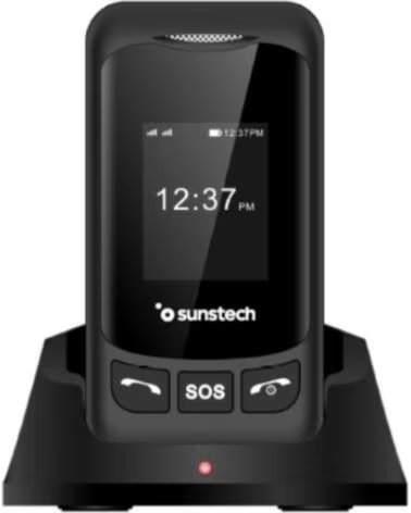 SUNSTECH Telefono Movil CELT26 para Personas Mayores- Negro