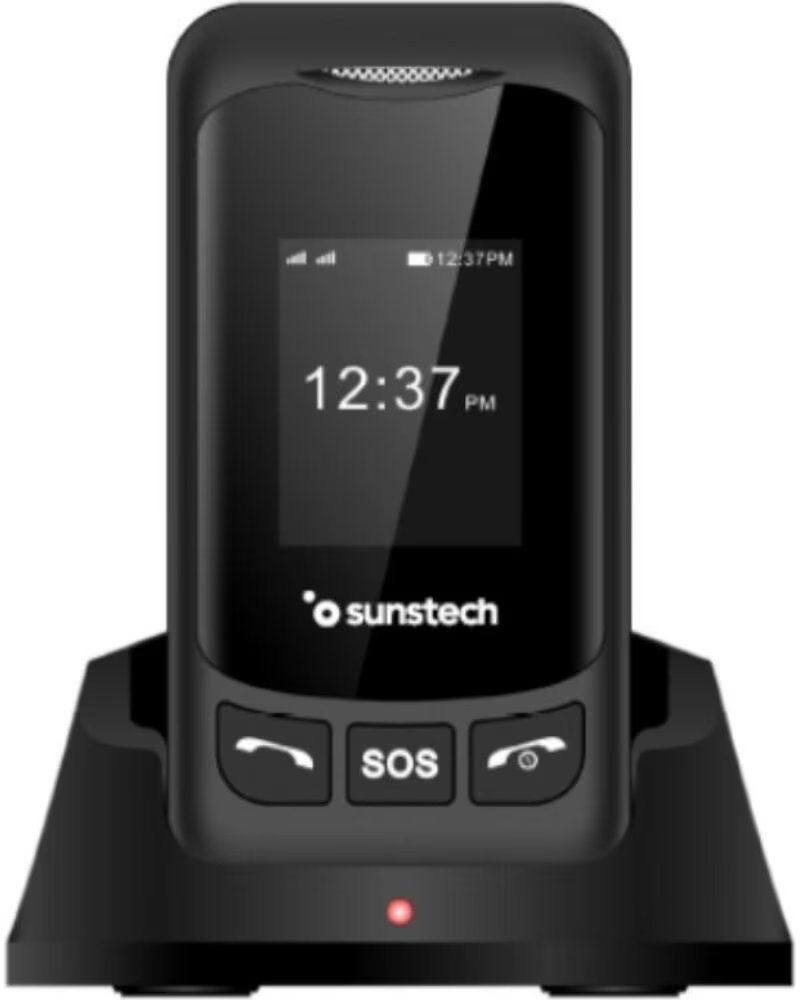SUNSTECH Telefono Movil CELT26 para Personas Mayores- Negro