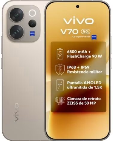 VIVO Smartphone V70 8GB- 512GB- 6 59- 5G- Gris