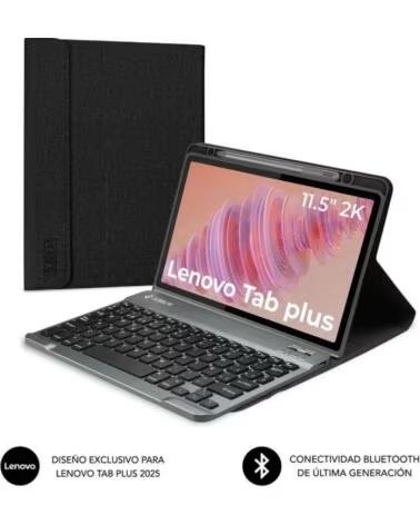 SUBBLIM Funda con Teclado Keytab Pro BT Lenovo Tab 2025 11 5- Negra