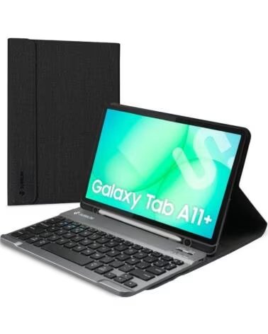 SUBBLIM Funda con Teclado KeyTab Pro BT para Tablets Samsung Galaxy A11- Negra