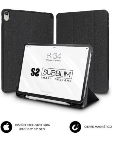 SUBBLIM Funda Shock Case SUBCST-5SC316 para iPad 10a Generacion de 10 9- Negra