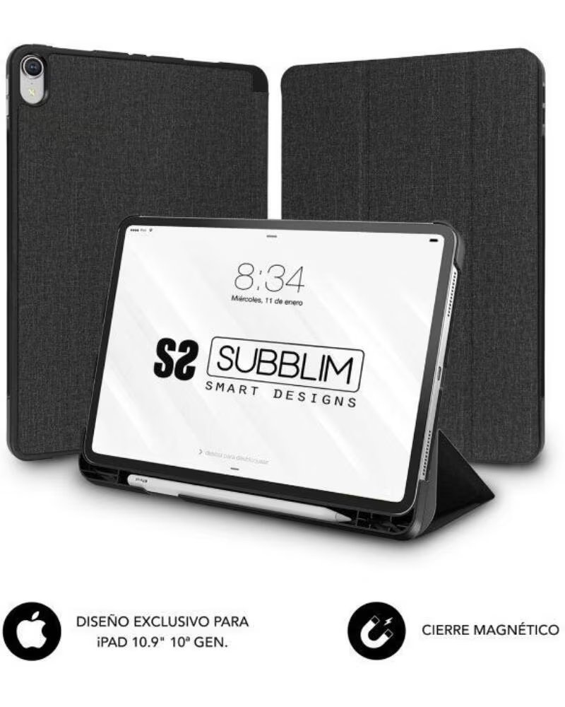 SUBBLIM Funda Shock Case SUBCST-5SC316 para iPad 10a Generacion de 10 9- Negra