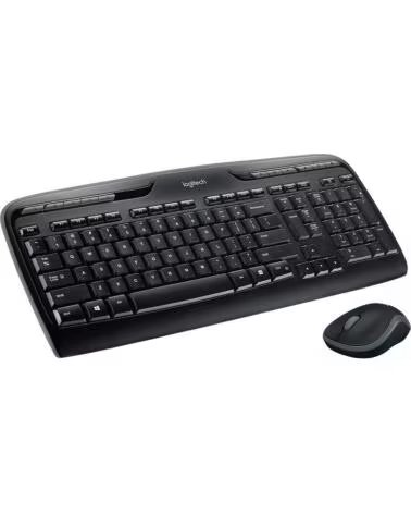 LOGITECH Teclado mouse mk330 wireless inalambrico usb 2 0 negro 2 4ghz