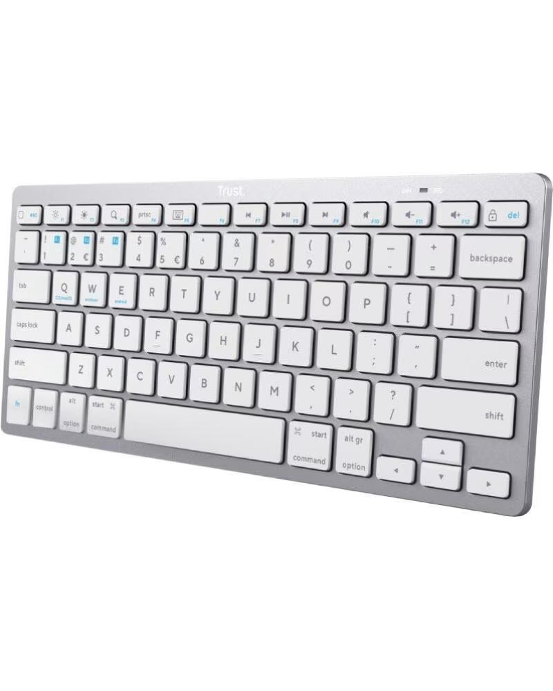 TRUST Teclado Compacto Inalambrico 24654- Plata