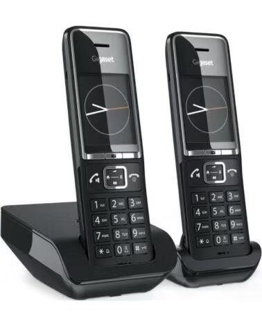 GIGASET Telefono Inalambrico Comfort 550- Pack DUO- Negro