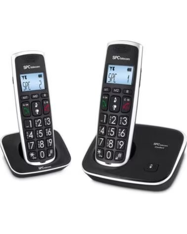 SPC Telefono inalambrico dect comfort kaiser duo negro
