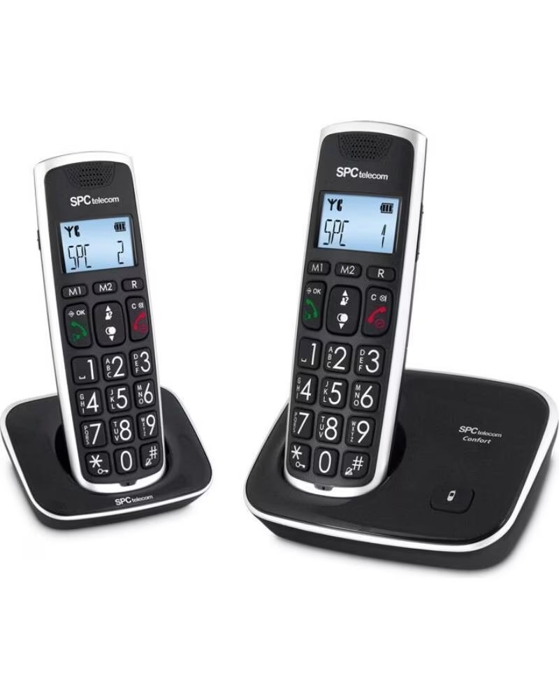 SPC Telefono inalambrico dect comfort kaiser duo negro