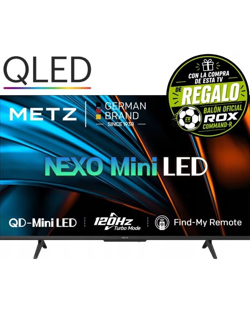 METZ Televisor QLED MiniLED 60MNH7030Z 60- Ultra HD 4K- Smart TV- WiFi