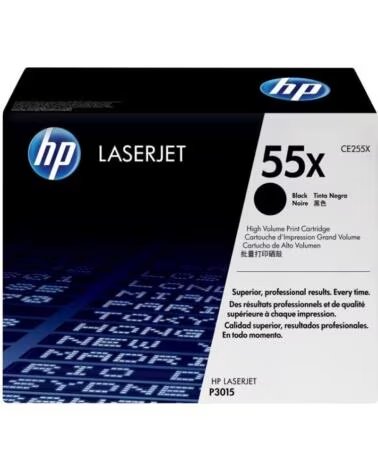 HP Toner Original nº55X XL Alta Capacidad- Negro