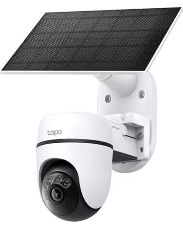 TP-LINK Camara de Videovigilancia TC90 KIT- Vision Nocturna- Control desde APP- Incluye Panel Solar