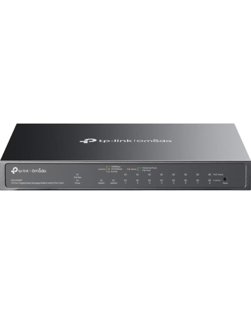 TP-LINK ES210GMP Switch 8xG PoE 1xGbE 1xG-C 123W