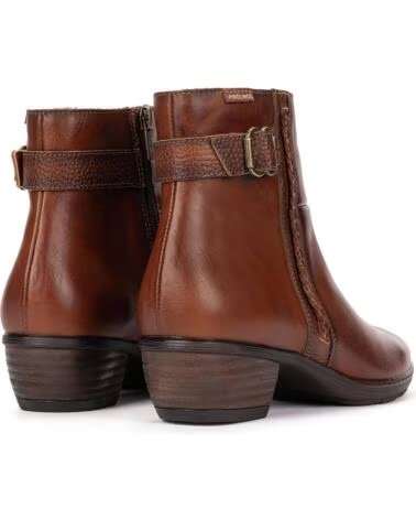 PIKOLINOS ANKLE BOOTS W7P-8501C1 UTIEL LEATHER BROWN CUERO