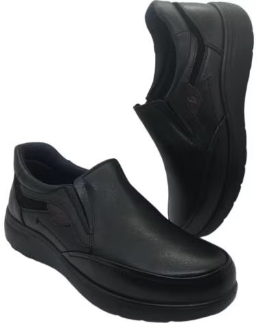 LUISETTI MEN COMFORTABLE SHOE 31010NA BLACK NEGRO