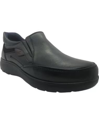 LUISETTI MEN COMFORTABLE SHOE 31010NA BLACK NEGRO