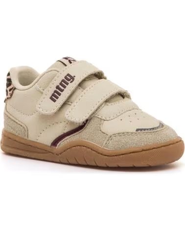 SAPATILHAS BAREFOOT MTNG 49092 EM BEGE COM FECHO ADERENTE BEIGE