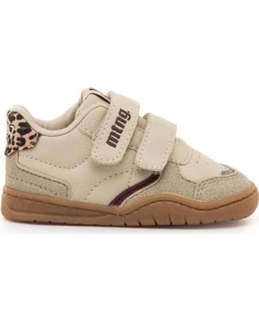 SAPATILHAS BAREFOOT MTNG 49092 EM BEGE COM FECHO ADERENTE BEIGE