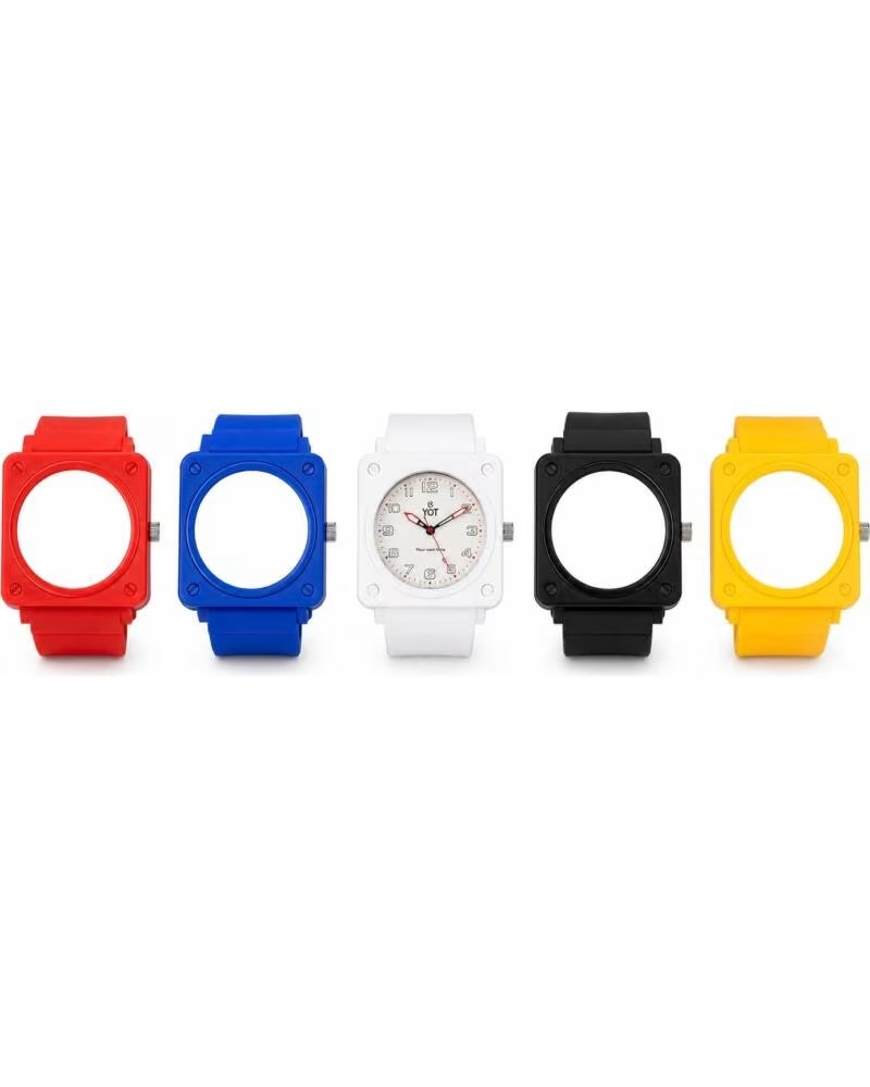 YOT CP30119Q-SP01 MULTICOLOR WATCH WITH INTERCHANGEABLE SILICONE STRAP