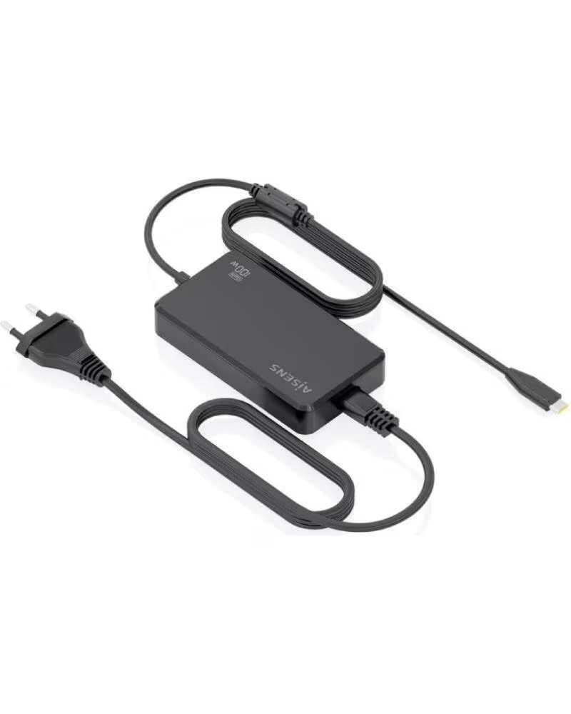 AISENS Cargador Sobremesa GaN ASCH-1PD100D070-BK- 1xUSB Tipo-C- 100W
