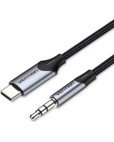 VENTION AUDIO KONVERTER KABEL BGKHF USB TYP-C STECKER AUF KLINKE 35 1M GRAU