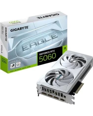 GIGABYTE TARJETA GRÁFICA GEFORCE RTX 5060 EAGLE OC ICE 8GB GDDR7