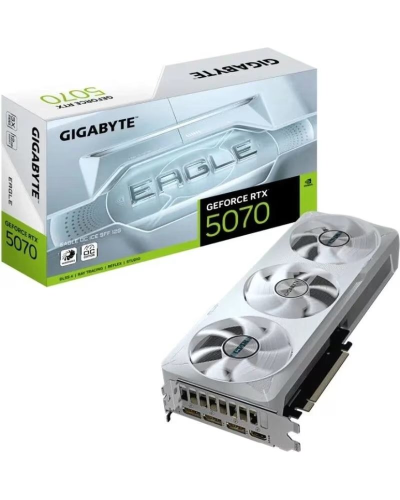 GIGABYTE GRAFIKKARTE GEFORCE RTX 5070 EAGLE OC ICE SFF 12GB GDDR7