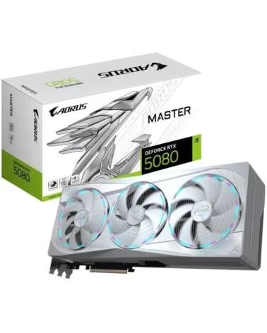 GIGABYTE TARJETA GRÁFICA AORUS GEFORCE RTX 5080 MASTER ICE 16GB GDDR7
