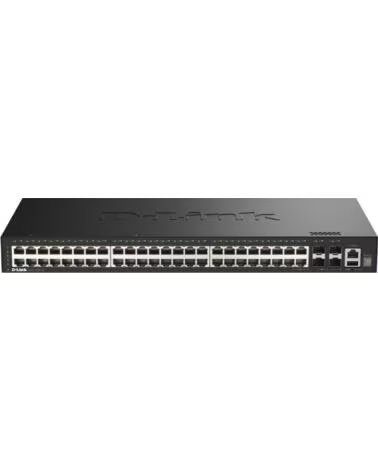 SWITCH ADMINISTRABLE D-LINK DGS-1530-52-E 48 PORTS RJ-45 10GBPS SFP POE