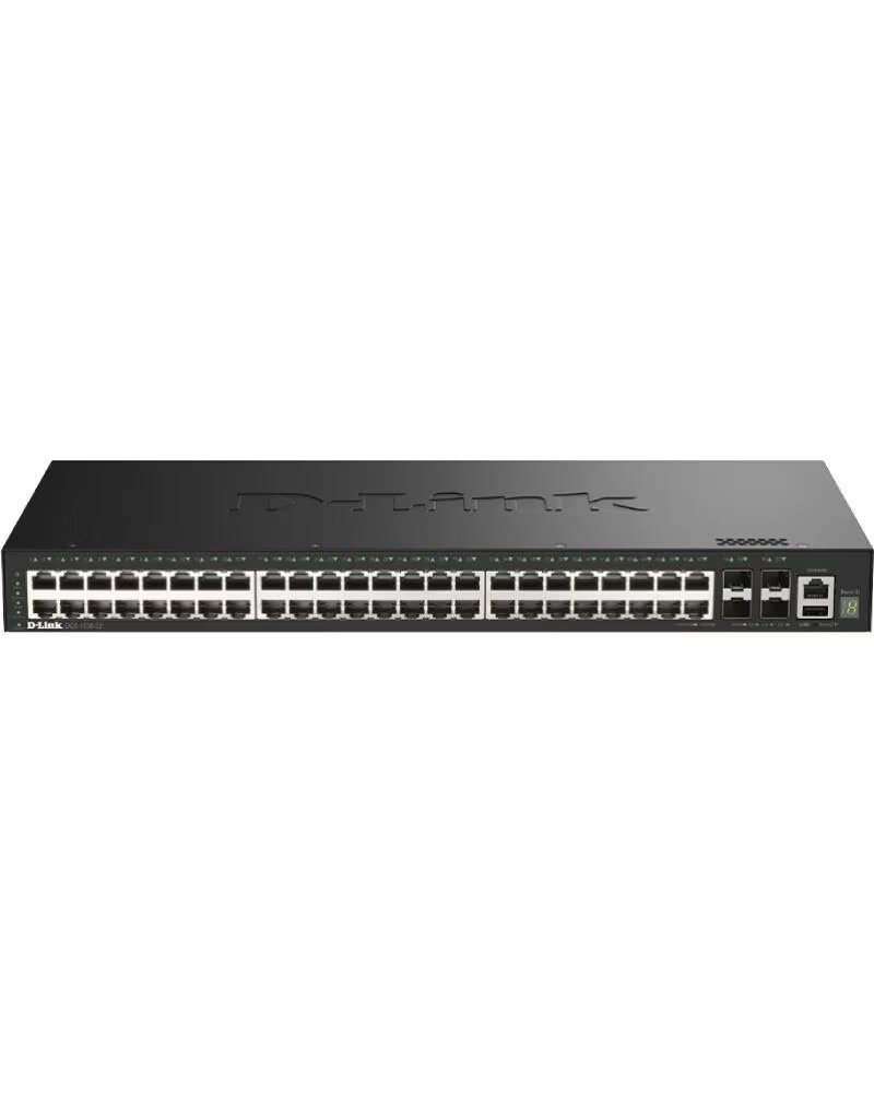 SWITCH ADMINISTRABLE D-LINK DGS-1530-52-E 48 PORTS RJ-45 10GBPS SFP POE