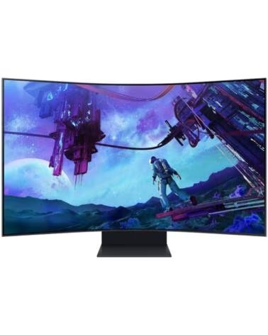 SAMSUNG Monitor Gaming Curvo Odyssey Ark S55CG970NU 55- 4K- 1ms- 165Hz- VA- Regulable en altura- Smart TV- Multimedia- Negro