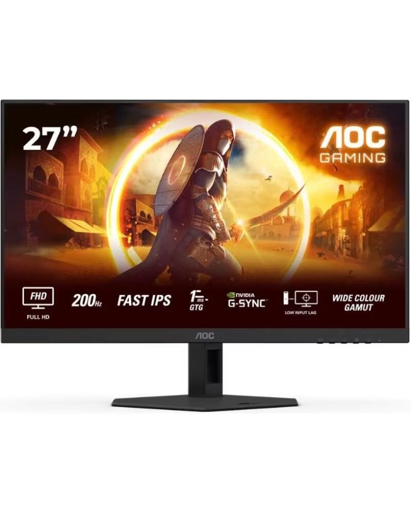 MONITOR GAMING AOC 27G4HRE 27 POLLICI FULL HD 200HZ IPS NERO